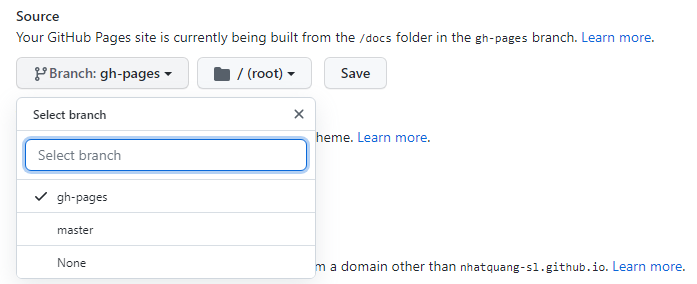 publishing-source-drop-down